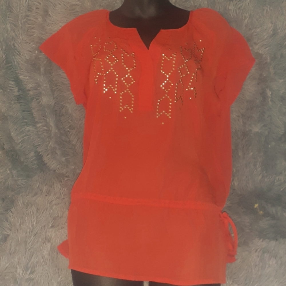 Womens size M Ana Sheer top